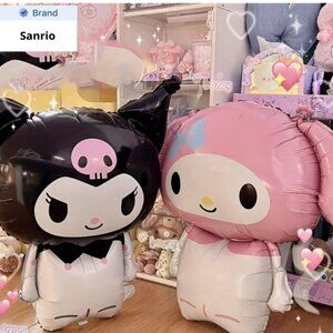 Kuromi and My Melody Large Foil Inflatable Balloons 2 Pk NWT